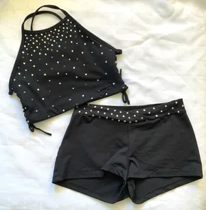 Custom Side tie Black Small
