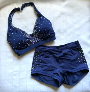 Custom Navy midrise Small