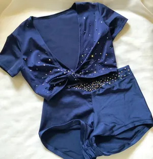 Custom Dallaswear top small/custom midrise shorts Medium