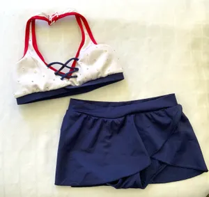Custom Lineup Red/white/Navy skirt Small