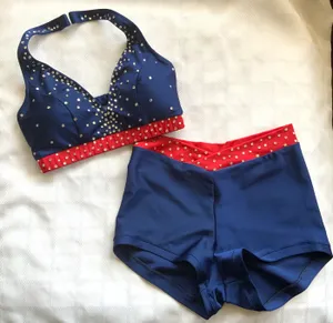 Custom Navy/Red midrise Small