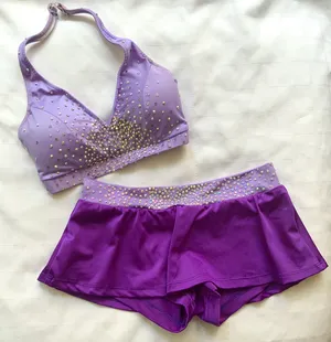 Max Bling lilac/purple skirt set small