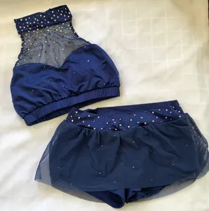Max Bling Navy Skirt set Small