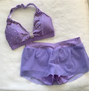 Custom Lilac skirt set Medium