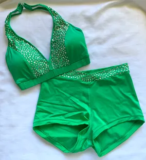 Custom Kelly green midrise Medium