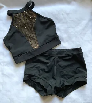 Premium Black banded short Small