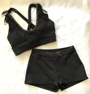 Standard black fringe Small