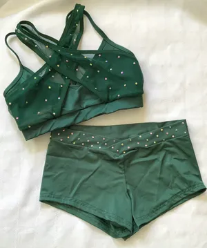 Custom mesh cross front forest green Small