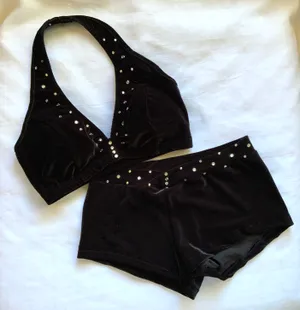 Custom Black velvet size Medium