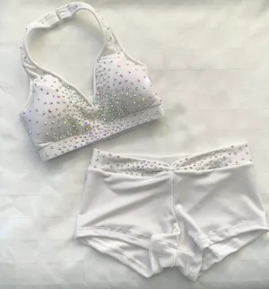 Max Bling White XS top/small shorts