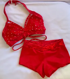 Custom Red strappy Small