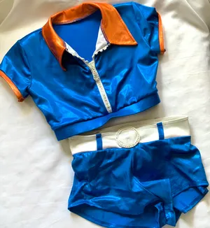 Custom Lineup Metallic royal/white/orange Medium