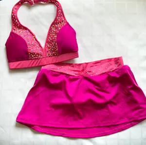 Custom 2 tone pink skirt set Small