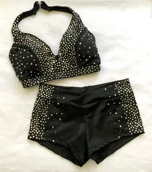 Max Bling Black Med top/Small shorts 