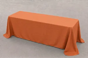 8ft Table Linen - Orange (Floor Drop)