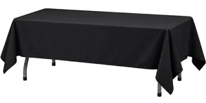 6ft Table Linen - Black (15