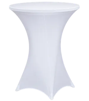 Cocktail Table Linen - Spandex Modern (White)