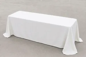6ft Table Linen - White (Floor Drop)