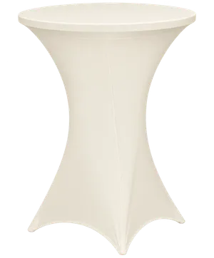 Cocktail Table Linen - Spandex Modern (Ivory)