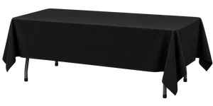 8ft Table Linen - Black (15