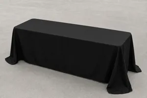 6ft Table Linen - Black (Floor drop)