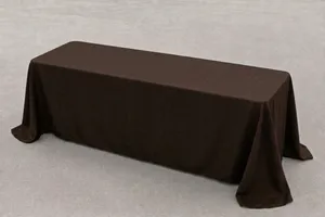 8ft Table Linen - Chocolate (Floor drop)