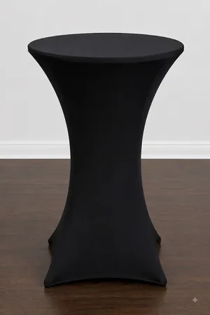 Cocktail Table Linen - Spandex Modern (Black)