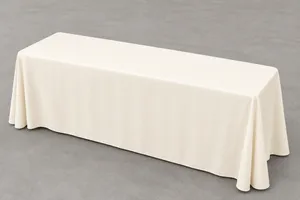 6ft Table Linen - Ivory (Floor Drop)