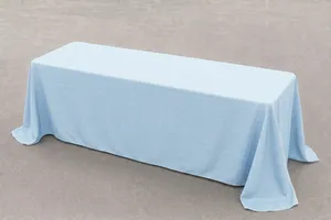 8ft Table Linen - Baby Blue (Floor Drop)