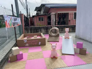 Beige play area set