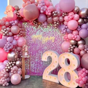 Fancy Pink Shimmer wall
