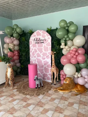 Safari Theme Backdrop (PINK)