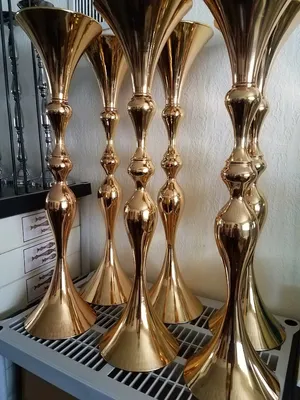 Gold Mermaid Vases