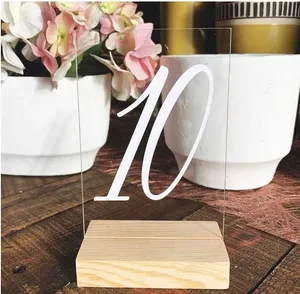 Acrylic Table Numbers 1 - 20