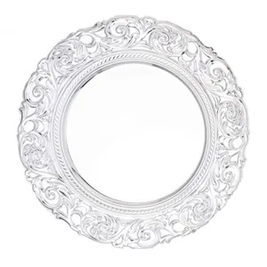 Silver Engraved Vintage Charger Plate