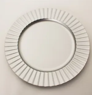 Silver Wave Charger Plate