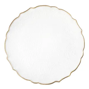 Victorian Embossed with Gold Trim Charger Plate