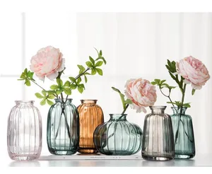 Mini Retro Line Glass Bud Vases