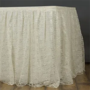 Ivory Lace Table Skirt