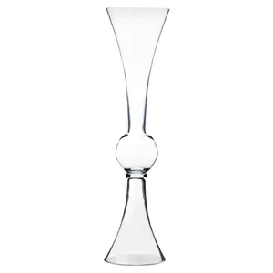 Reversible Glass Clarinet Trumpet Wedding Centerpiece Vase