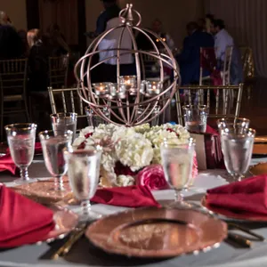 Rose Gold Globe Lanterns