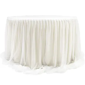 Chiffon Tulle Table Skirt