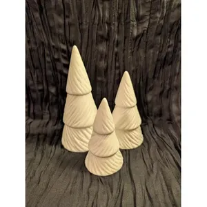 HC6 White ceramic tree trio