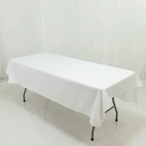 FB4 white rectangle tablecloth
