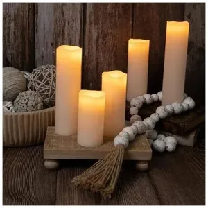 L8 slim faux pillar candle