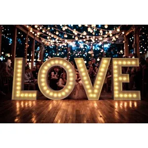 L1 white wood LOVE marquee sign 4 feet