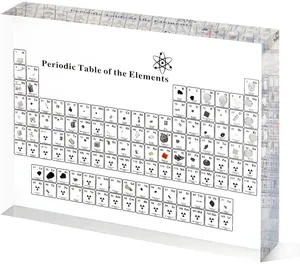 Chemistry-Periodic Table with Real Elements Acrylic display