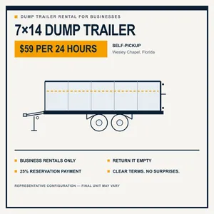 7×14 Dump Trailer
