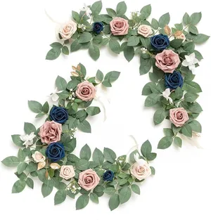 Ling's Moment 2ft Garland Dusty Rose Navy