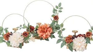 Ling's Moment 3 Ring Centerpiece Terracotta
